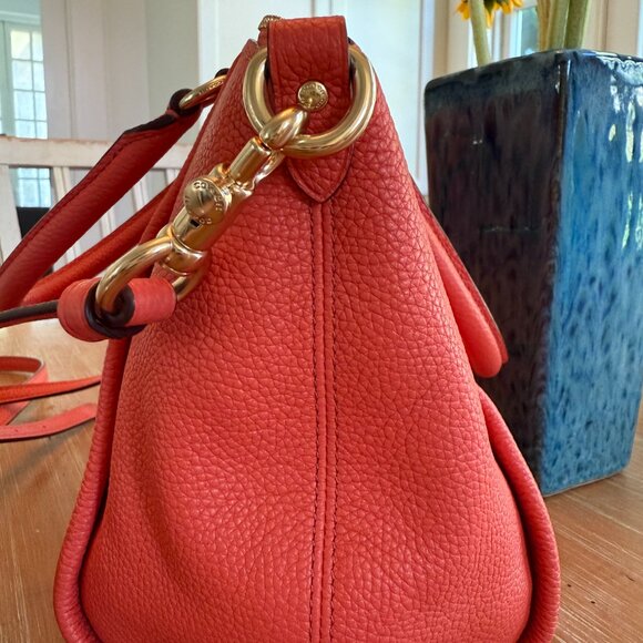 Stunning Coach Elise coral satchel - Picture 5 of 11